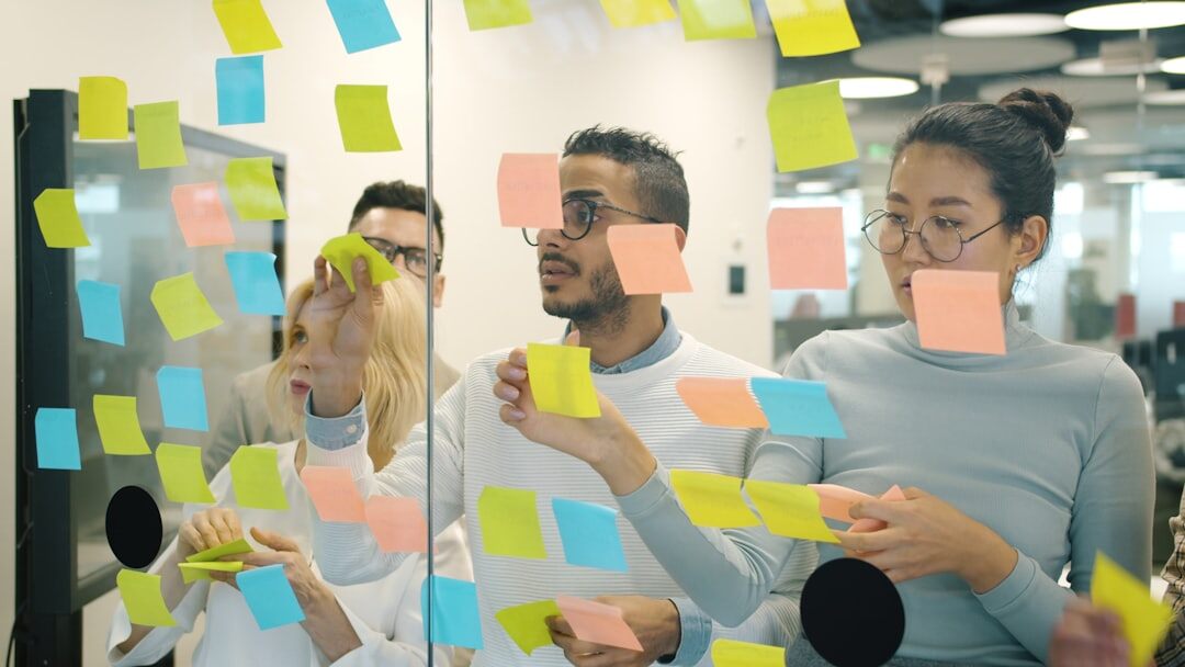 team brainstorming session